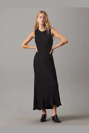 Calvin Klein Slim uitlopende Midi-jurk