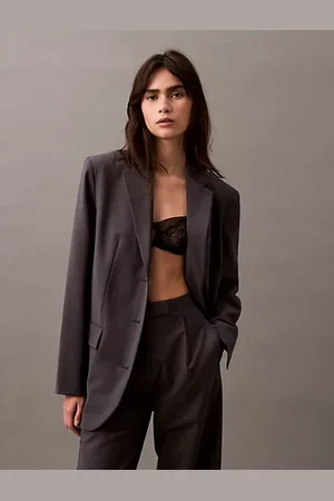 Calvin Klein Blazer van tropische wolmix