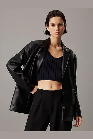 Calvin Klein Relaxed imitatieleren blazer
