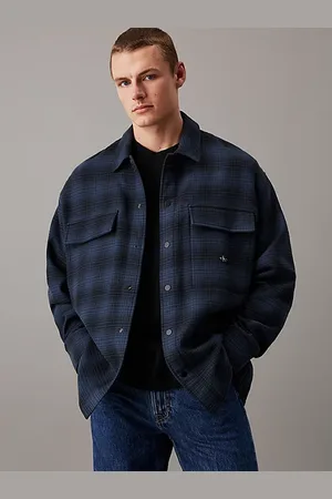 Calvin Klein Oversized geruit shirtjack