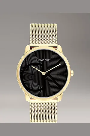 Calvin Klein Monogram logo mesh armband horloge