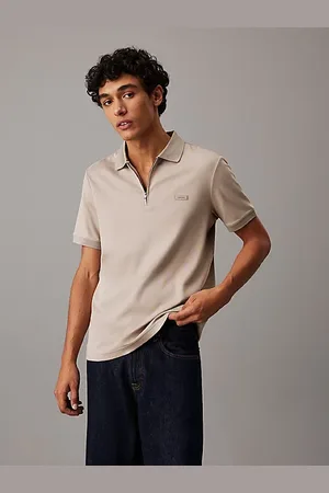 Calvin Klein Polo met paspelrits