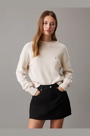 Calvin Klein Katoenen trui met monogram