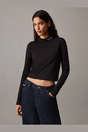 Calvin Klein Milano jersey top met lange mouwen