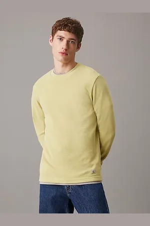 Calvin Klein Slim wafel-T-shirt met lange mouwen
