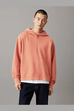 Calvin Klein Relaxte hoodie van gewassen katoen