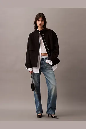 Calvin Klein Kort pufferjack van kasjmier-wolmix