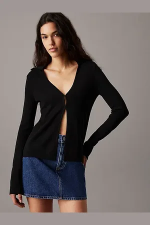 Calvin Klein Slim gebreid vest met stretch
