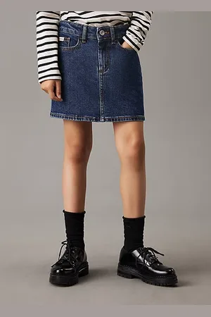 Calvin Klein Slim denim minirok