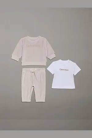 Calvin Klein Newborn fluwelen cadeauset met logo
