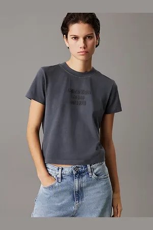 Calvin Klein Slim T-shirt met gewassen logo