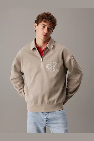 Calvin Klein Dubbel rib Logo Zip Poloshirt