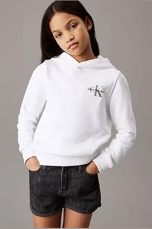 Calvin Klein Relaxed hoodie met logo voor kinderen