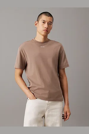 Calvin Klein Relaxed T-shirt van interlock katoen