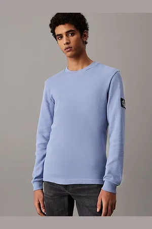 Calvin Klein Slim wafel-T-shirt met lange mouwen