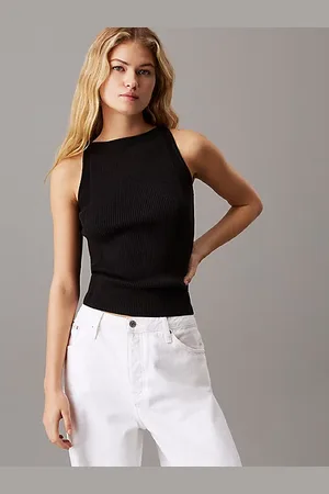 Calvin Klein Tanktop van ribkatoen