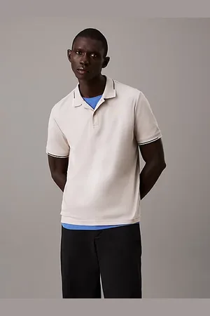 Calvin Klein Slim poloshirt met tipping