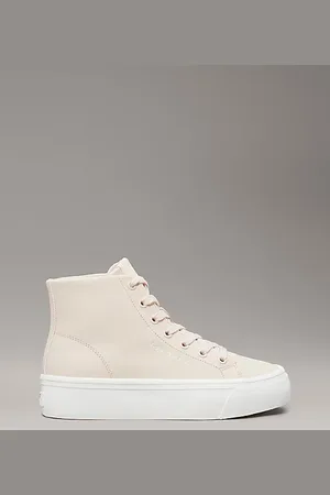 Calvin Klein Leren high-top plateausneakers