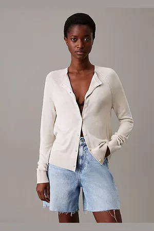 Calvin Klein Viscose zijde vesttrui