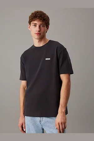Calvin Klein T-shirt van stretchkatoen met embleem
