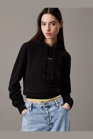 Calvin Klein Hoodie van badstofkatoen met logo