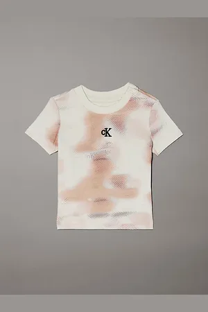 Calvin Klein T-shirt met camoprint voor newborns