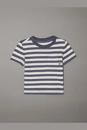 Calvin Klein Slim gestreept T-shirt voor newborns