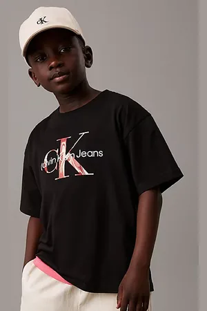 Calvin Klein T-shirt met swirl-logo