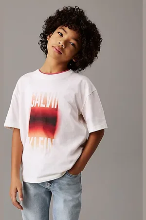 Calvin Klein T-shirt met logo en grafisch kleurverloop
