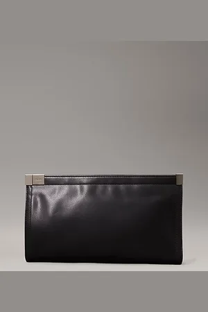Calvin Klein Oversized leren clutch