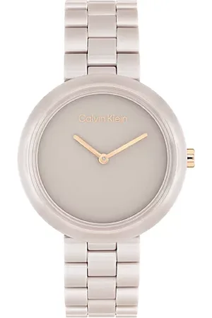 Calvin Klein Minimalistisch horloge van zandkeramiek