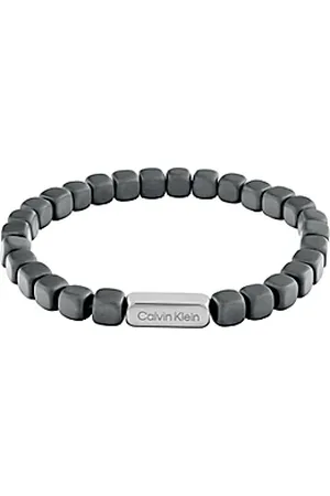 Calvin Klein Armband met kralen van hematiet en staal