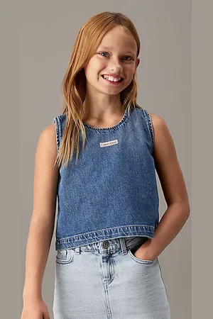 Calvin Klein Mouwloze denim top