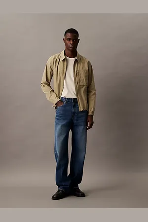 Calvin Klein Relaxed overhemdjack van katoen-nylon