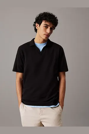Calvin Klein Poloshirt met Cuba-kraag