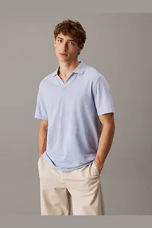 Calvin Klein Poloshirt met Cuba-kraag