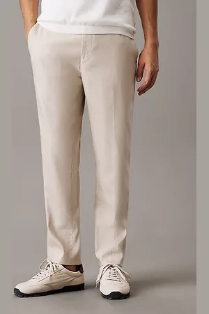 Calvin Klein Toelopende Lyocell linnen pantalon