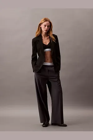 Calvin Klein Tropische wolmix broek