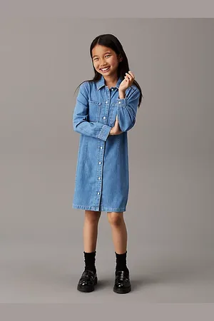 Calvin Klein Relaxed denim overhemdjurk