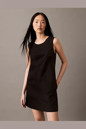 Calvin Klein Mouwloze minijurk van katoenpopeline