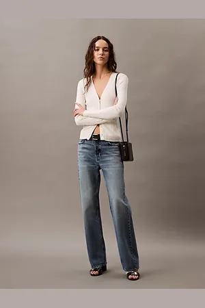 Calvin Klein Ribgebreid slim vest