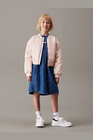Calvin Klein Lichtgewicht denim halflange jurk