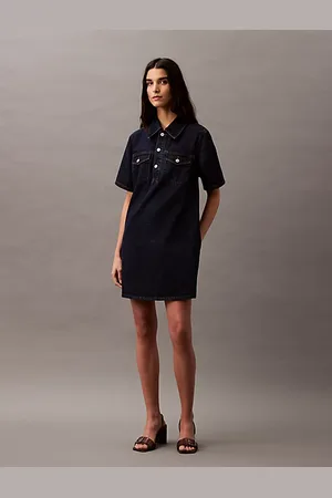 Calvin Klein Denim A-lijn minijurk