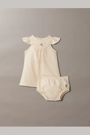 Calvin Klein Jurk van linnenmix voor newborns
