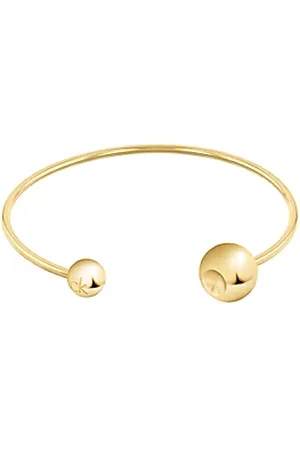 Calvin Klein Verguld stalen bubbel manchet armband