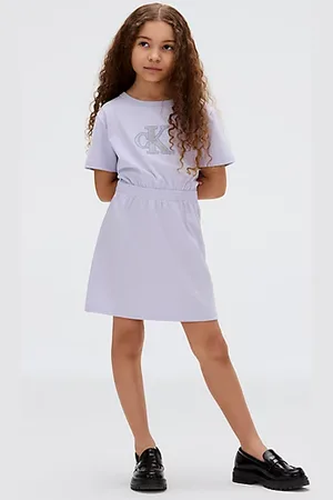 Calvin Klein Relaxed T-shirtjurk met logo