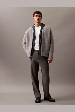 Calvin Klein Bomberjack van viltwolmix