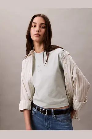 Calvin Klein Cropped monogram T-shirt
