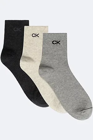 Calvin Klein 3-pack zachte quarter crewsokken van gekamd katoen
