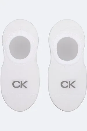 Calvin Klein 2-pack zachte footies van gekamd katoen